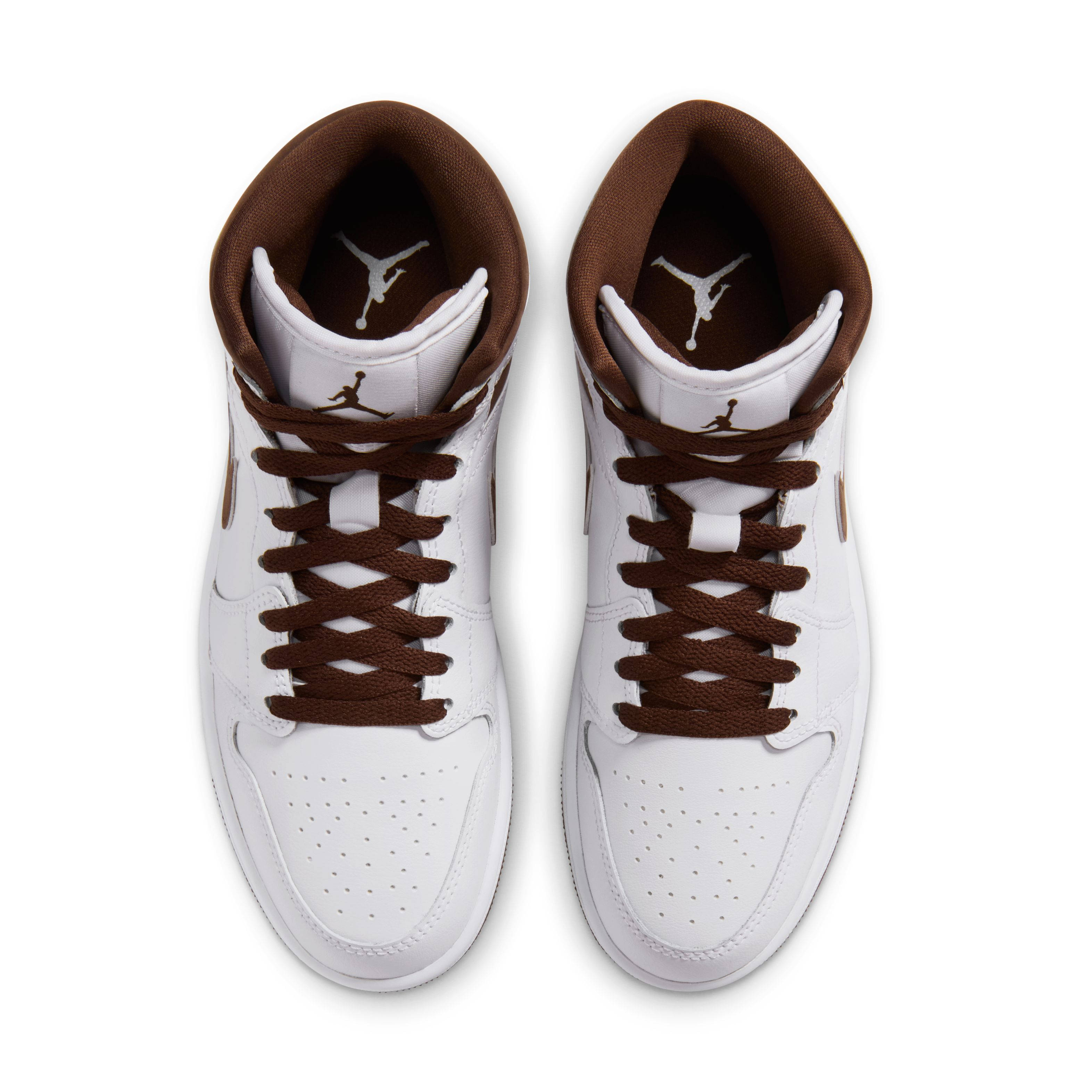 Air Jordan 1 Mid White Cacao Wow BQ6472 125 middle