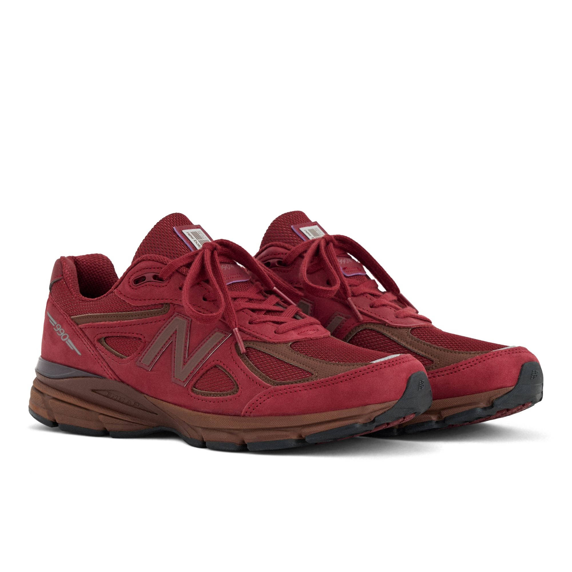 New Balance 990v4 Monarch Burgundy U990BR4 front