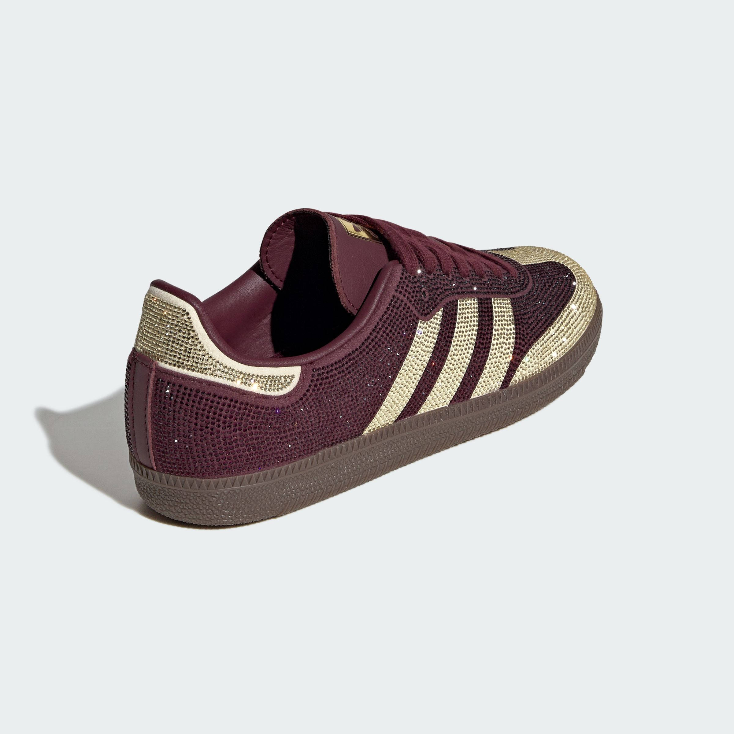 adidas Samba OG Rhinestone Maroon Vanilla KJ7488 back