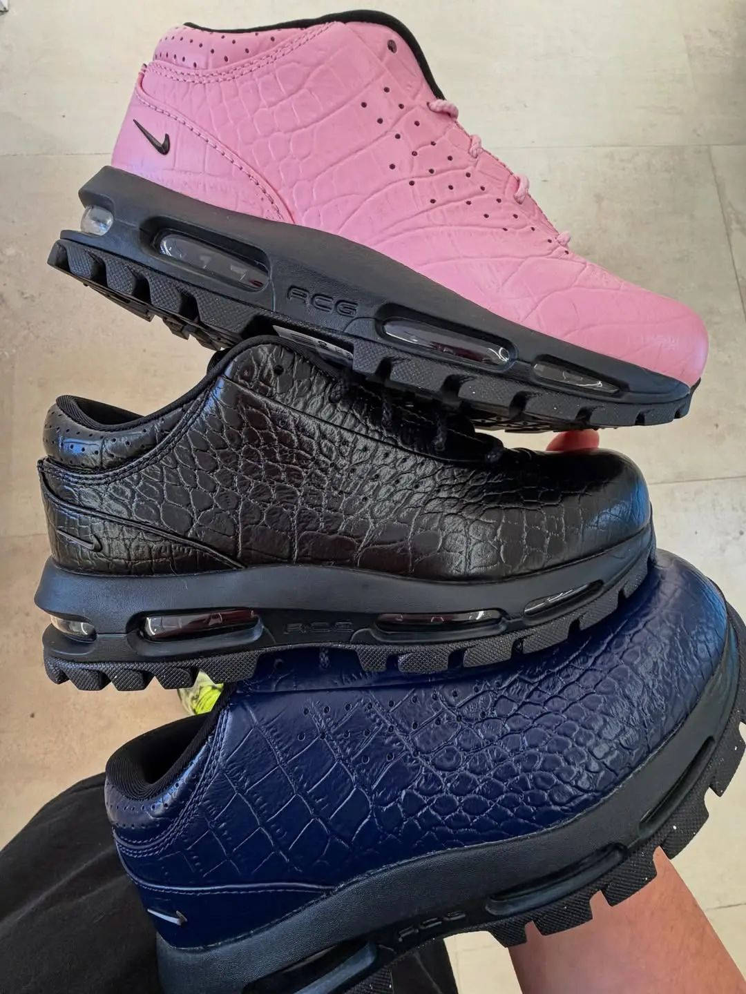 Nike Air Max Goadome Low Croc Pink IV4517 600 first look