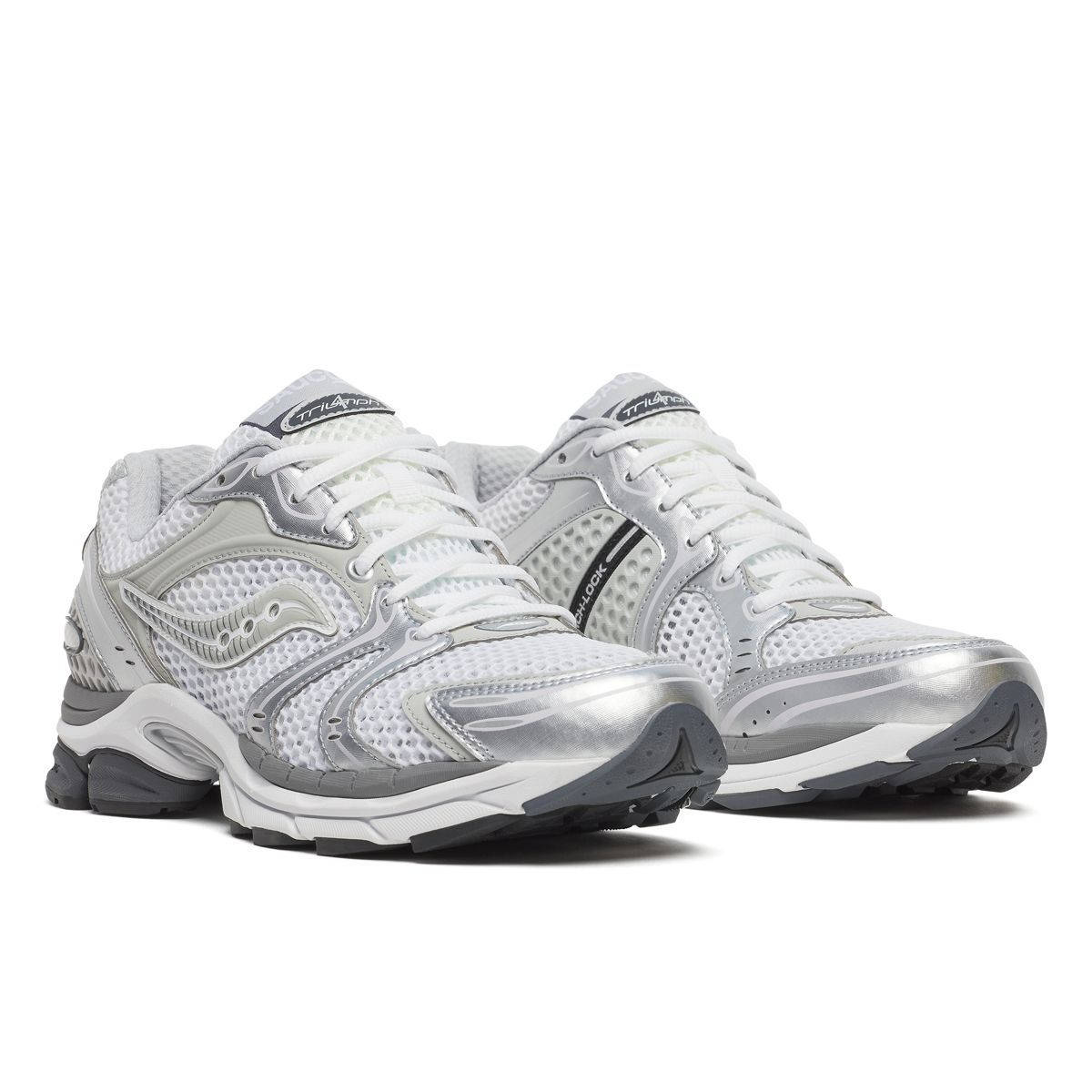 Saucony ProGrid Triumph 4 White Silver Grey S70704 26 front