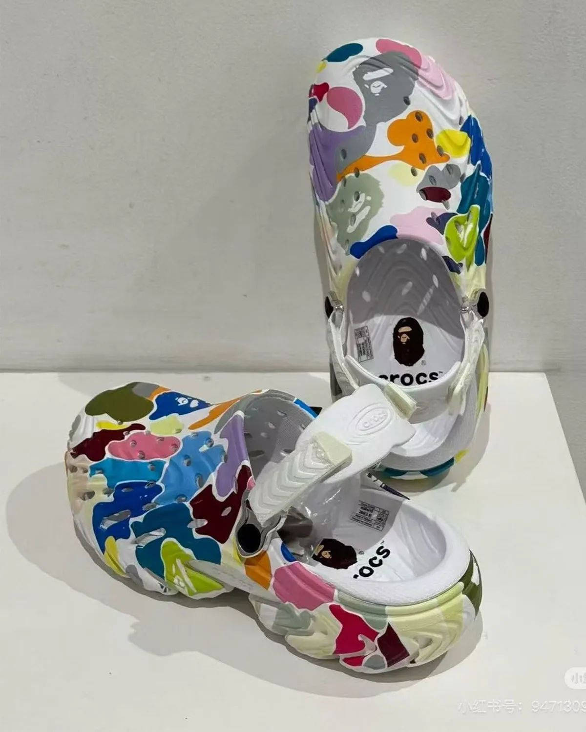 BAPE x Crocs Echo Clog 2 White Multi front