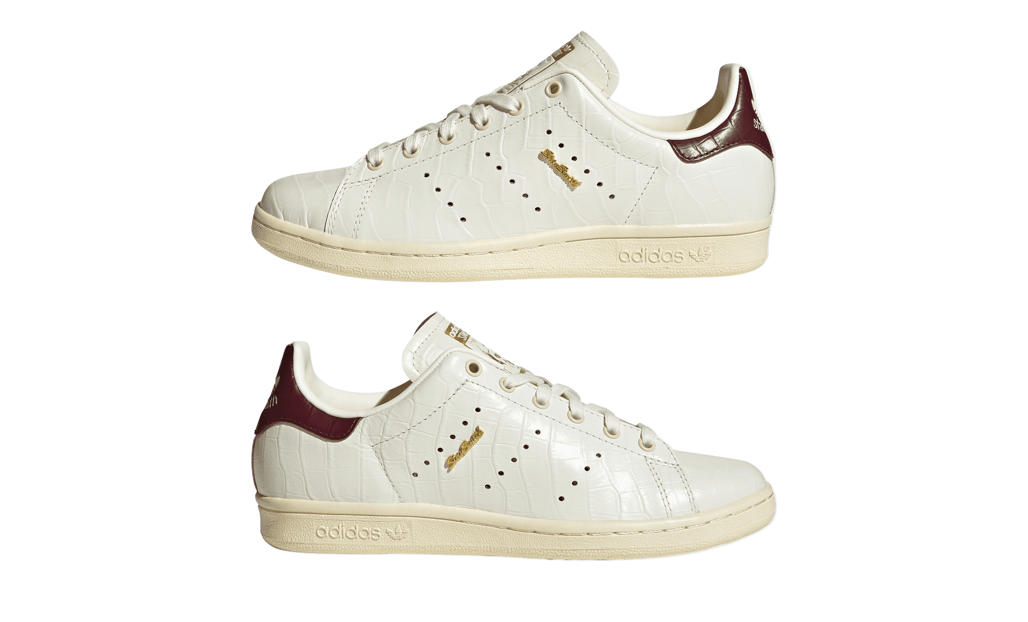adidas Stan Smith 80s Off-White Maroon LA1696 feature