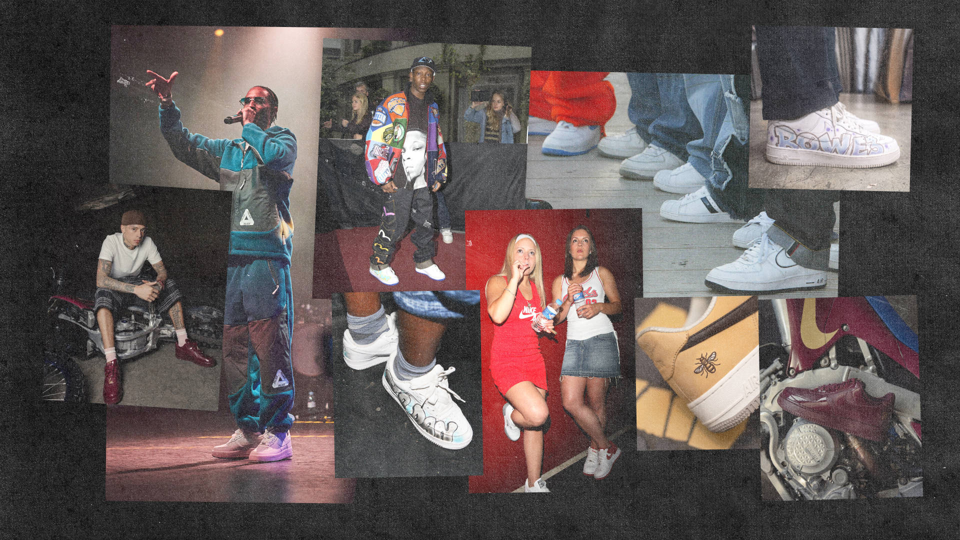 nike air force 1 uk history collage