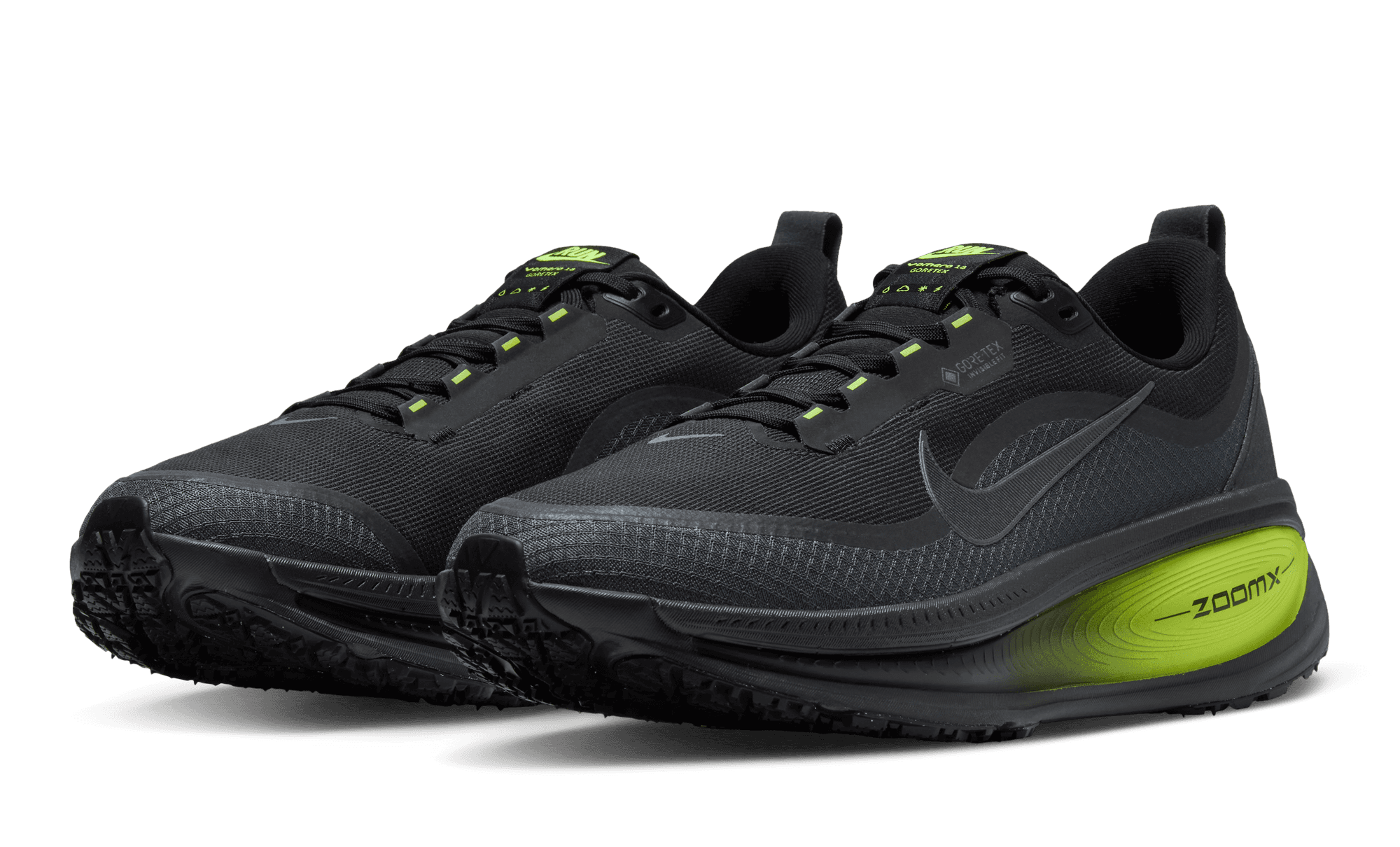 Nike Vomero 18 GORE-TEX Black Lemon Venom HQ7001-005 front