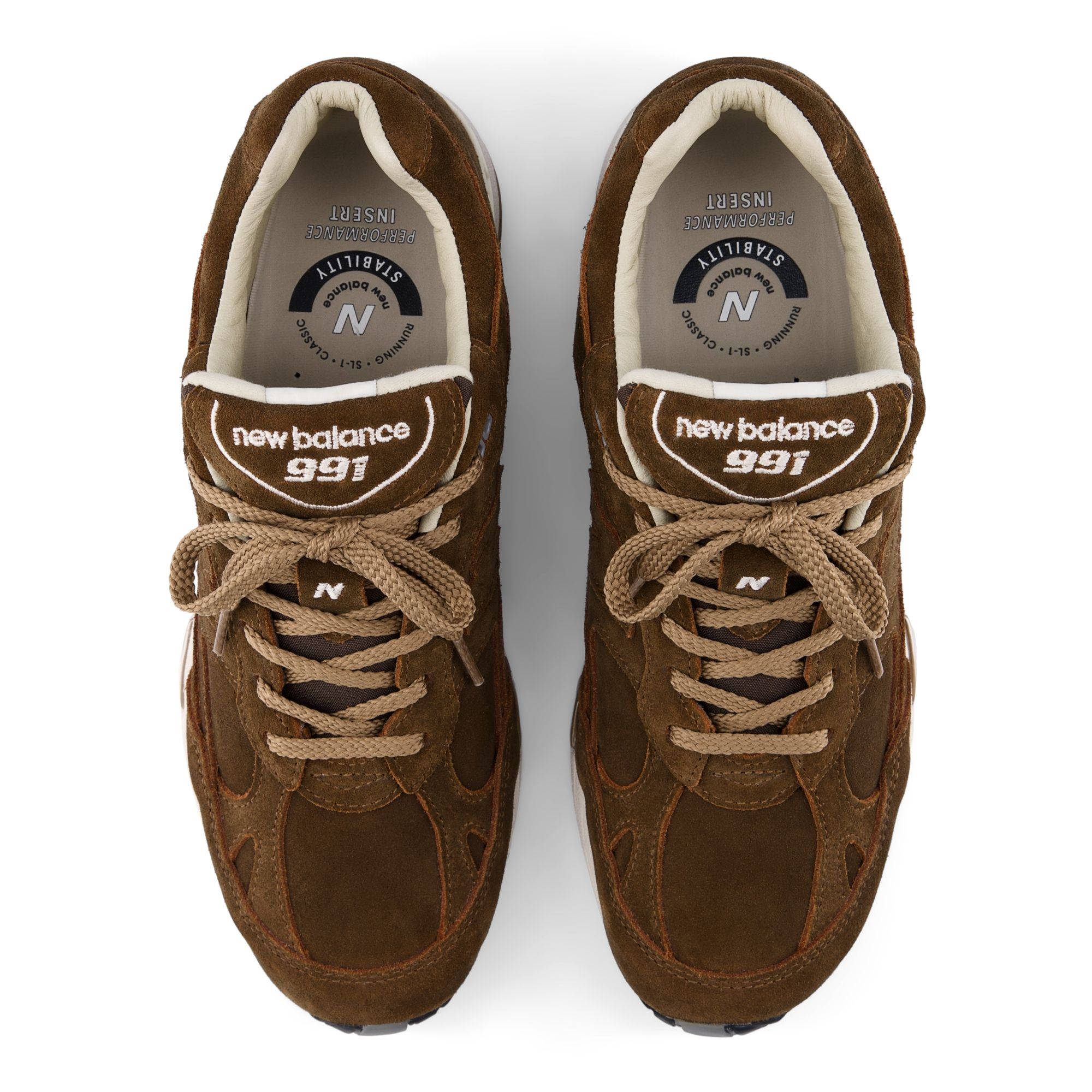 New Balance 991v1 Luxe Suede Cocoa M991BR1 middle