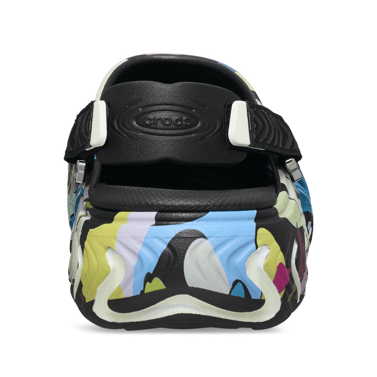 BAPE x Crocs Echo Clog 2 Black Multi Heel
