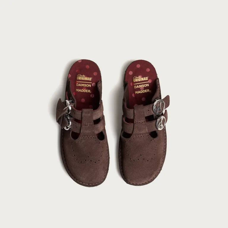 Damson Madder x Clarks Mary Jane Mule Chocolate AW26 DM 4160 middle
