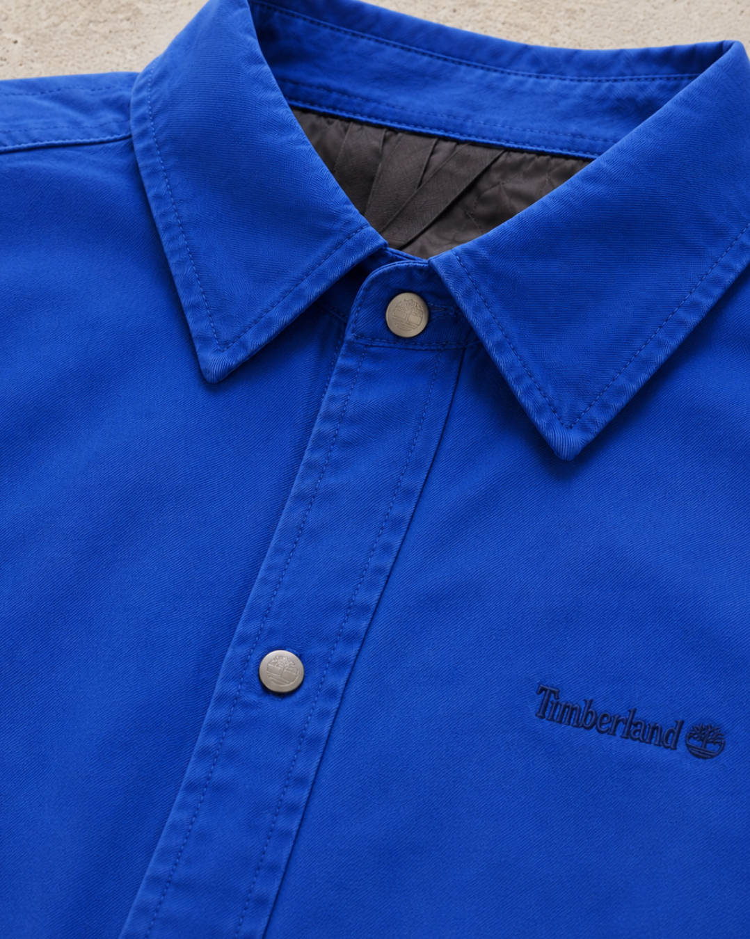 Blue timberland coach jacket