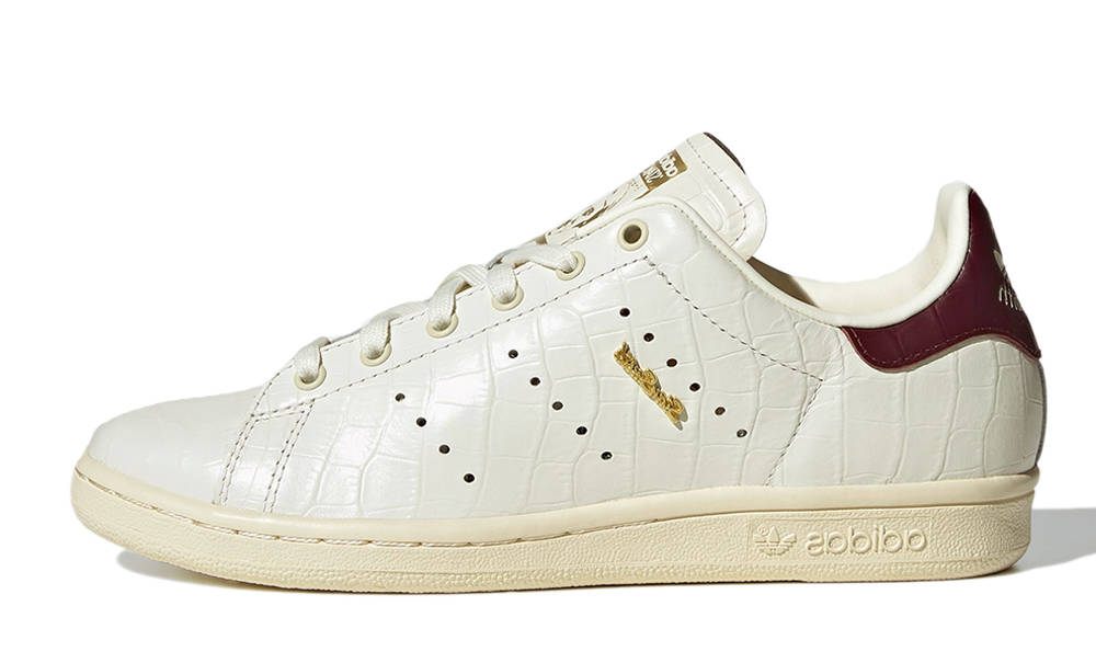 adidas Stan Smith 80s Off-White Maroon LA1696