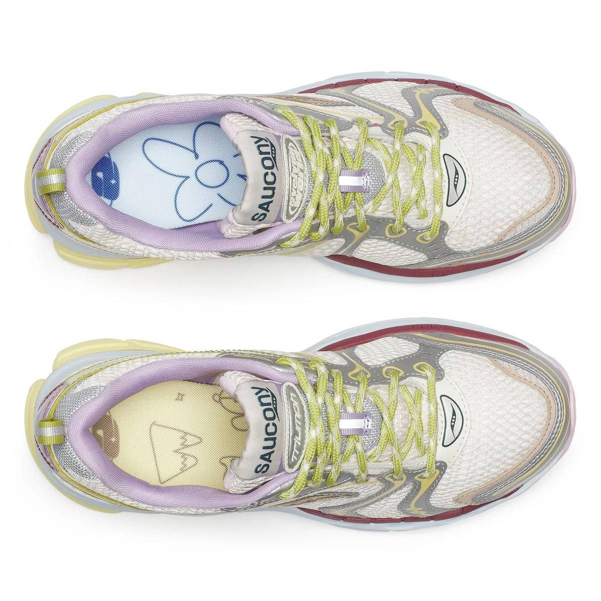 Evelynn World x Saucony ProGrid Triumph 4 Silver Matcha middle