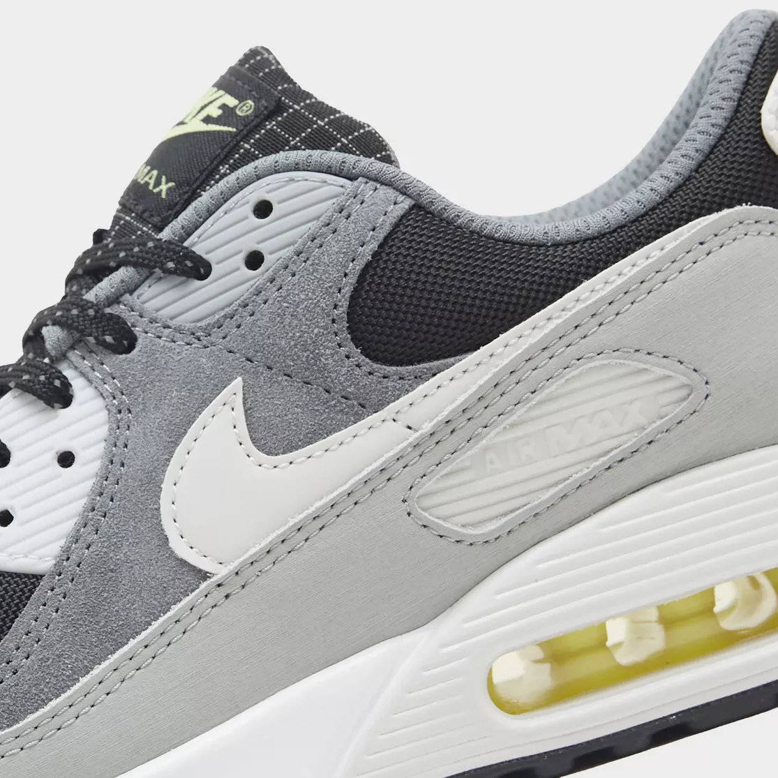 Nike Air Max 90 Black Light Smoke Grey HQ3817 002 lace