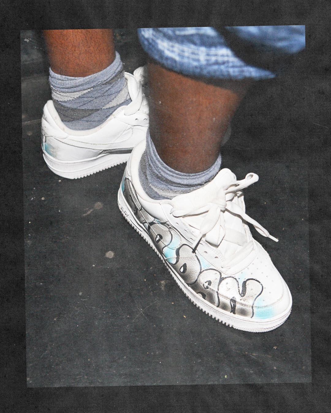 Flowdan Nike Air Force 1 custom Riko Dan birthday bash 2008