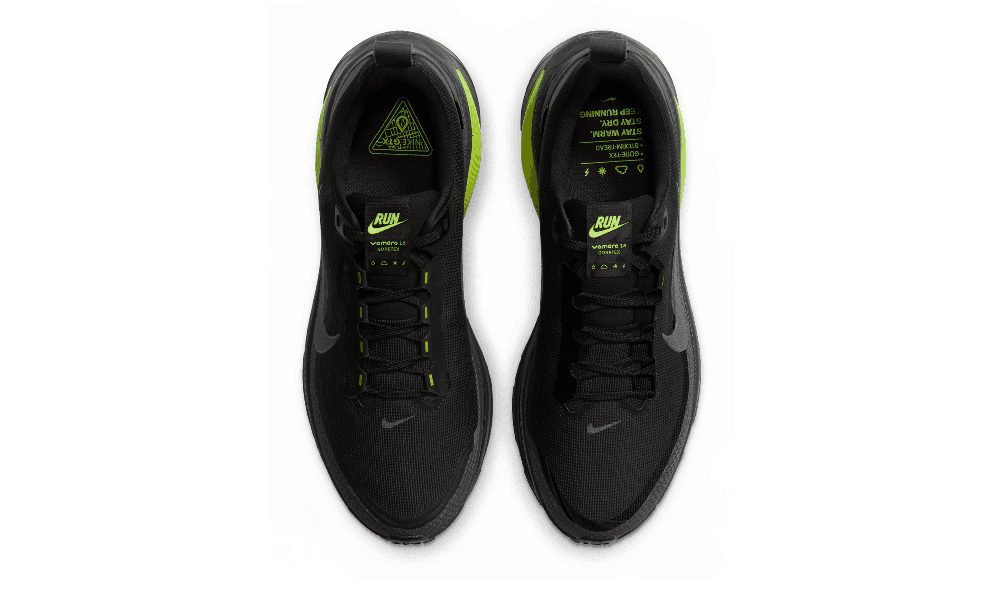 Nike Vomero 18 GORE-TEX Black Lemon Venom HQ7001-005 middle