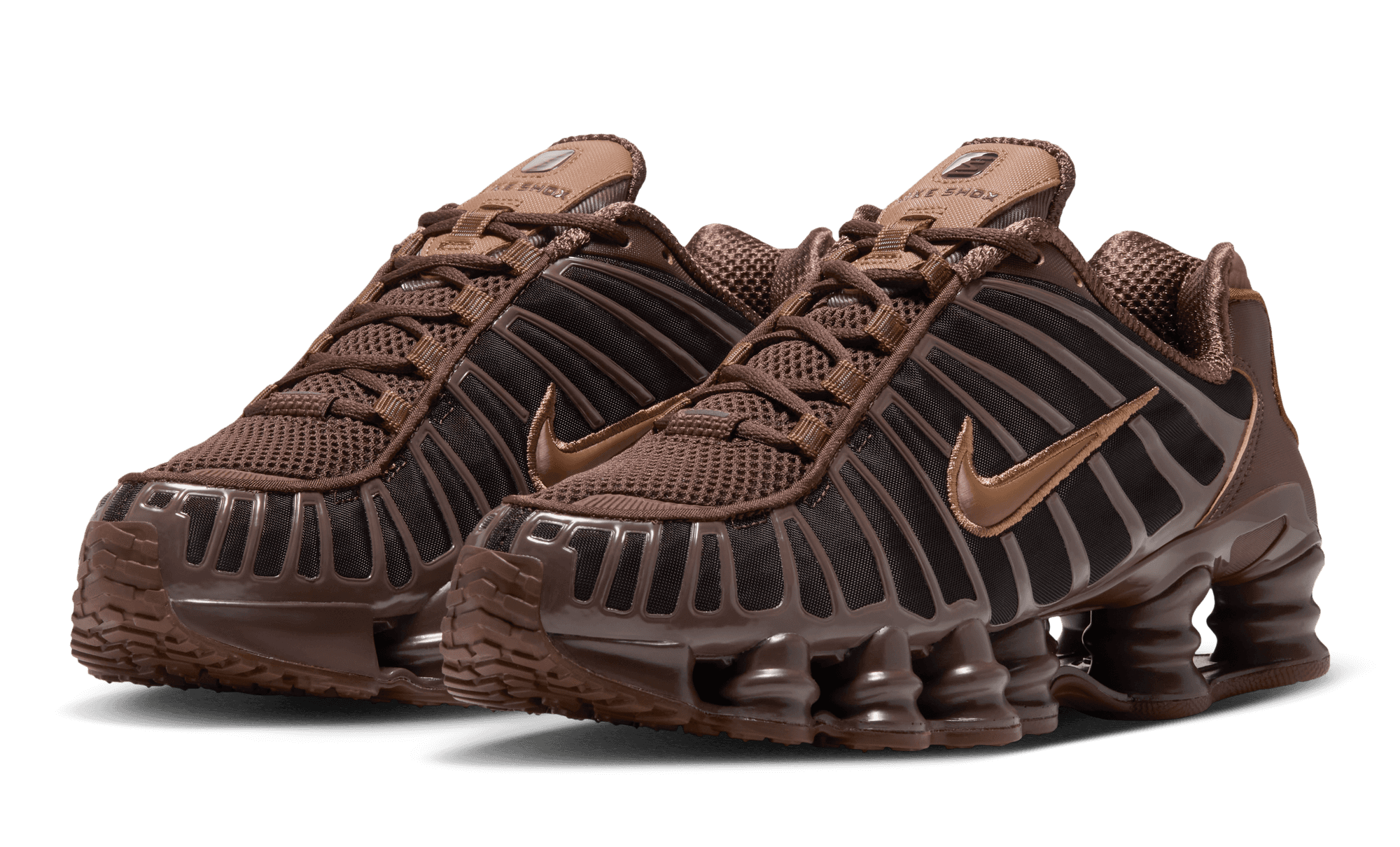 Nike Shox TL Cocoa Wow Light British Tan AR3566-205 front