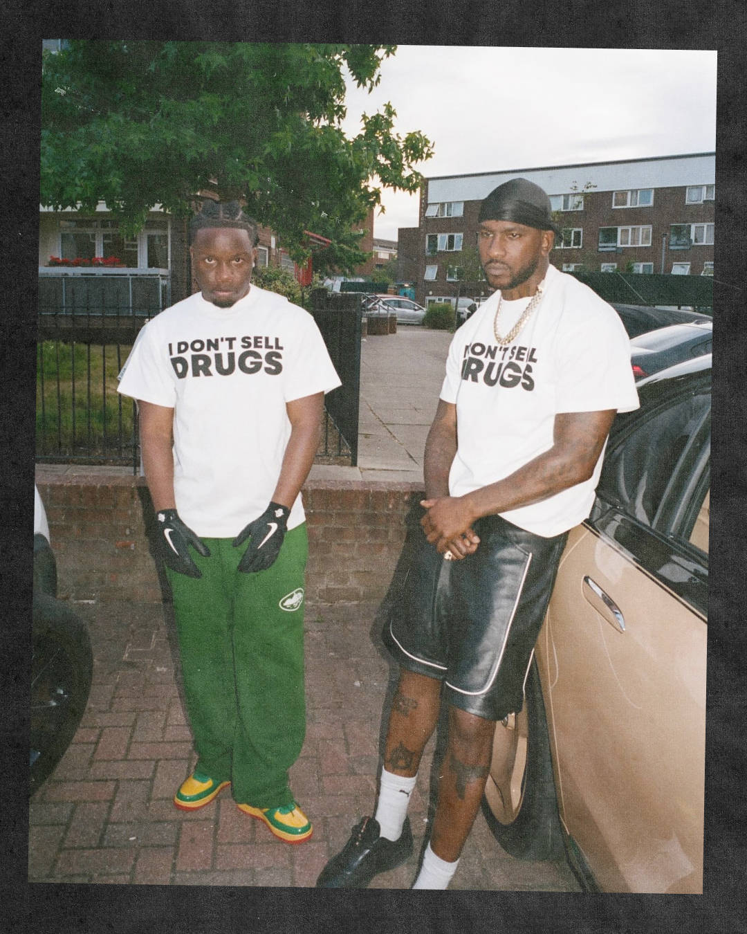 finessekid wearing lil yachty air force 1s and skepta wearing prada cups