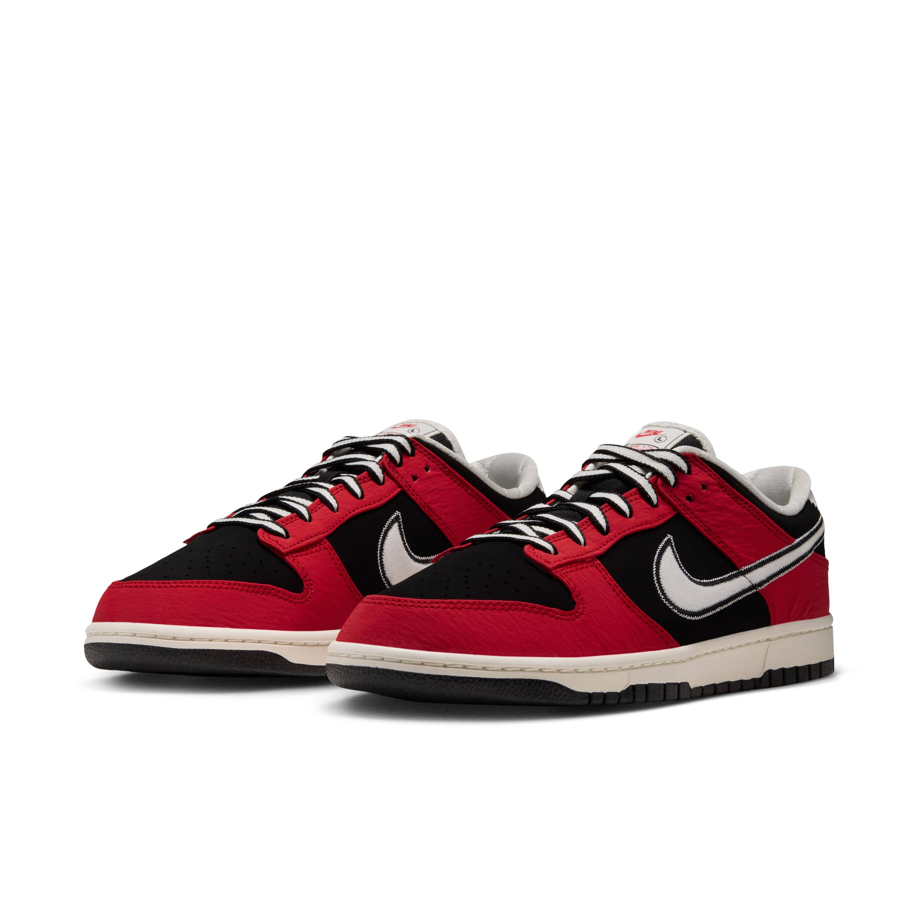 Nike Dunk Low Black University Red Sail IQ0157 001 front