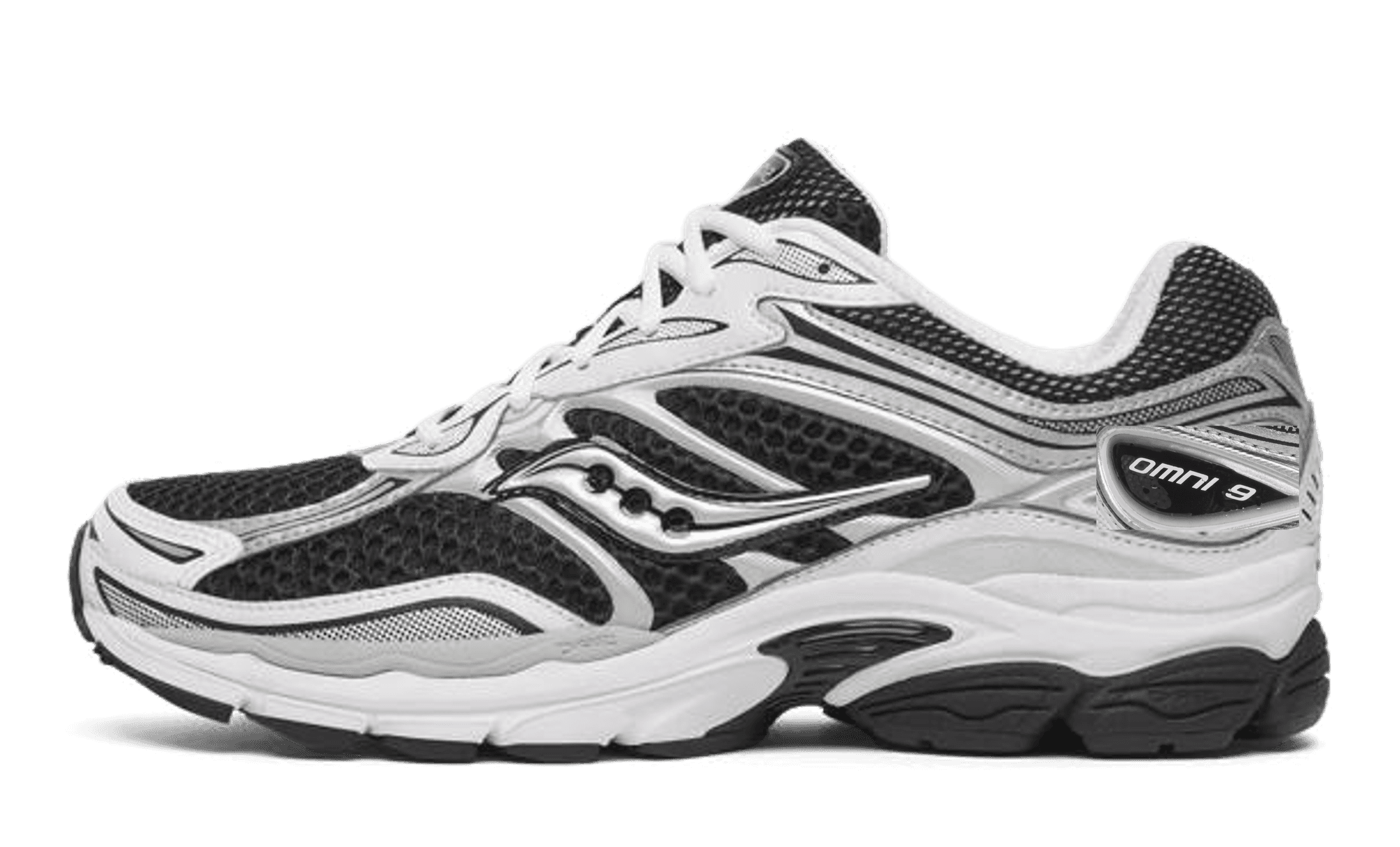 Saucony ProGrid Omni 9 Black Silver White | S101245-1006