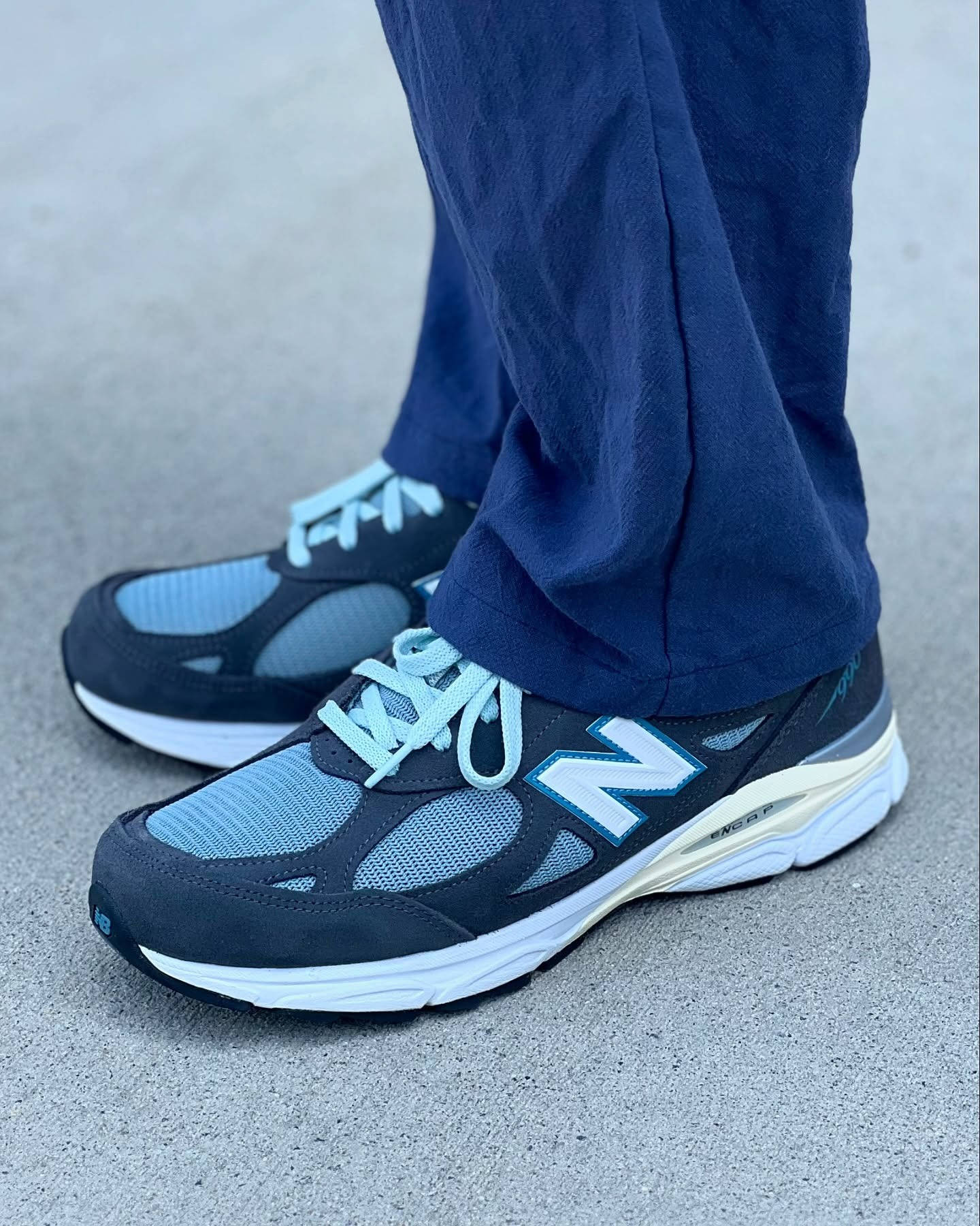 kith x nb 990v3 steel blue