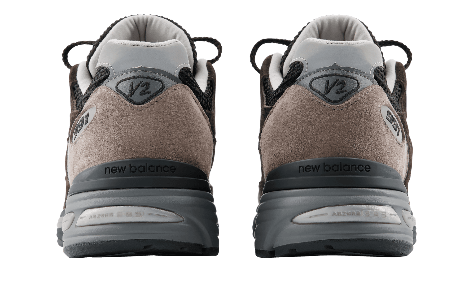 New Balance 991V2 Elevated Neutrals Iron Mulch back