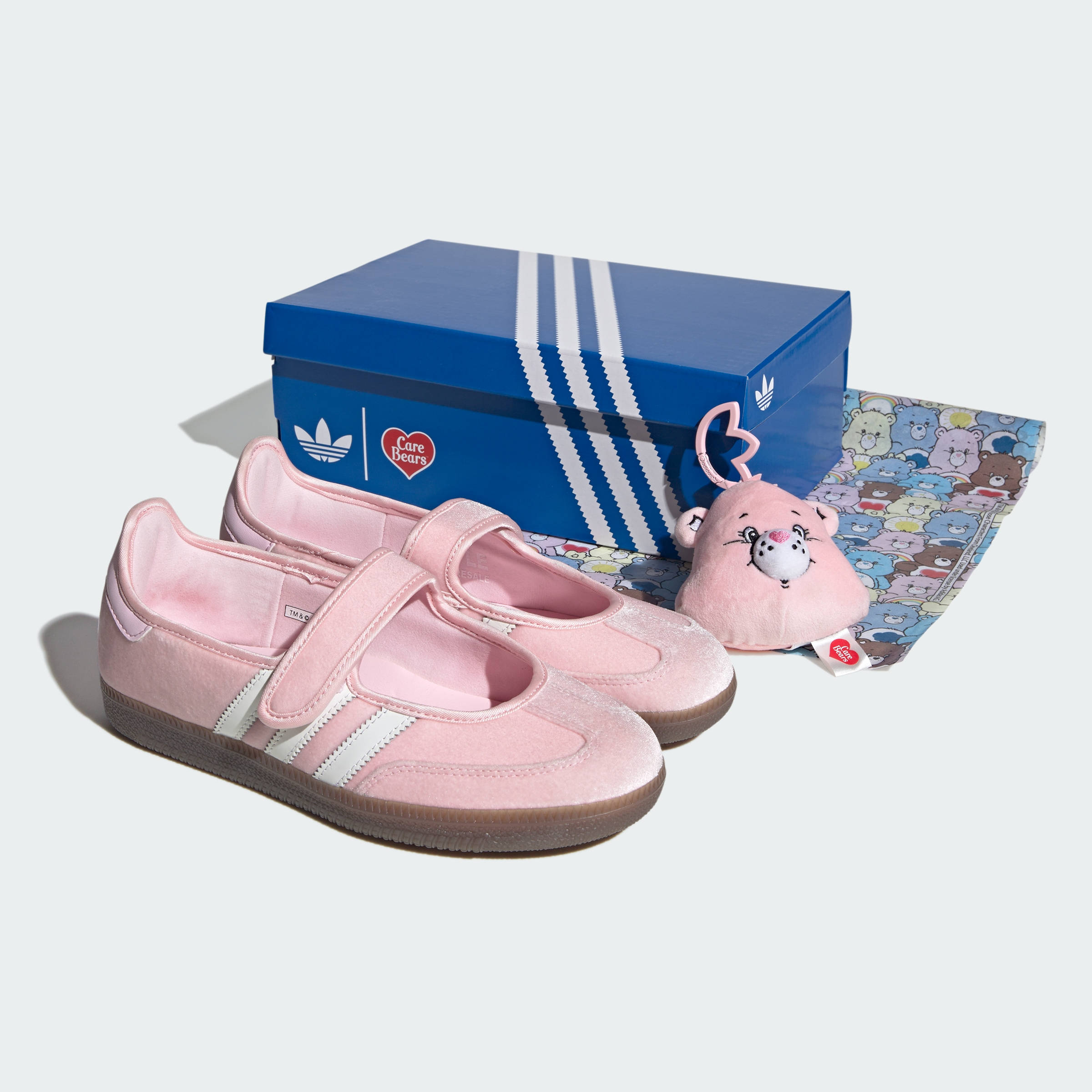 Care Bears x adidas Samba Jane Pink Gum  KK2599 front quater