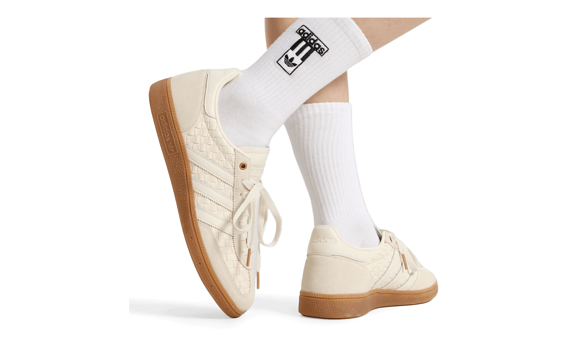 adidas Handball Spezial Wonder White Cream on foot back