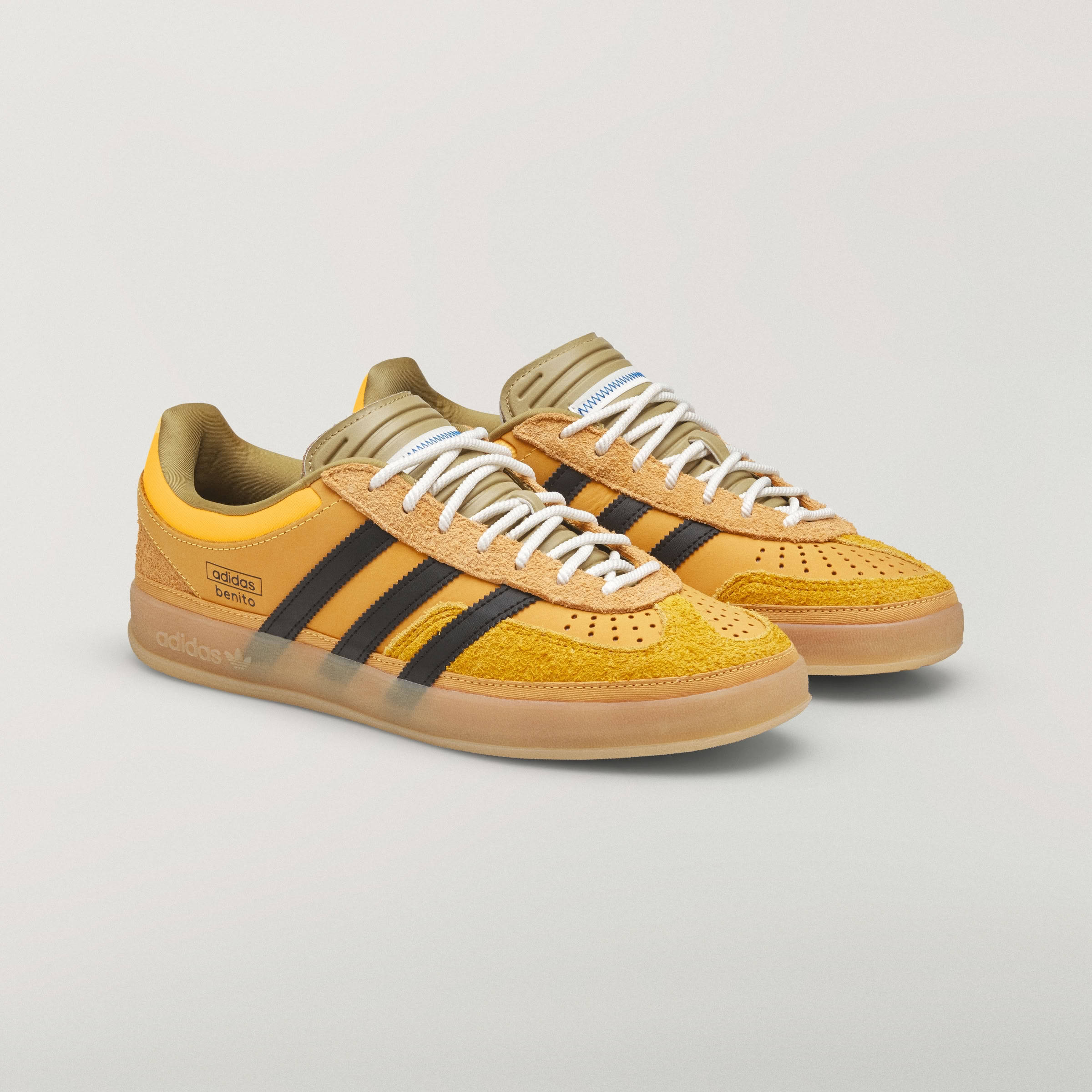 Bad Bunny x adidas Gazelle Indoor Solar Gold Pair