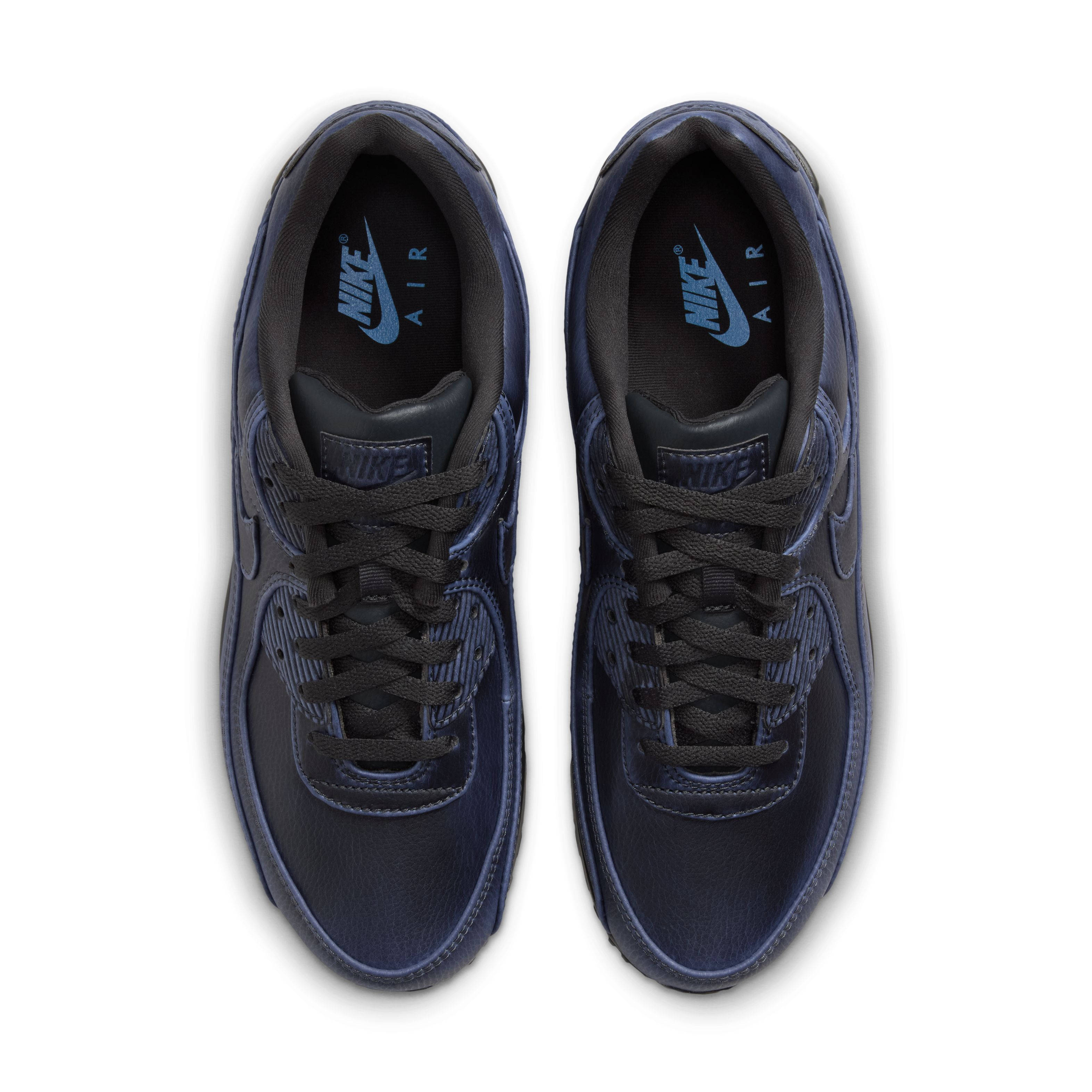 Nike Air Max 90 Premium Dark Smoke Grey Blue IQ7130 002 middle