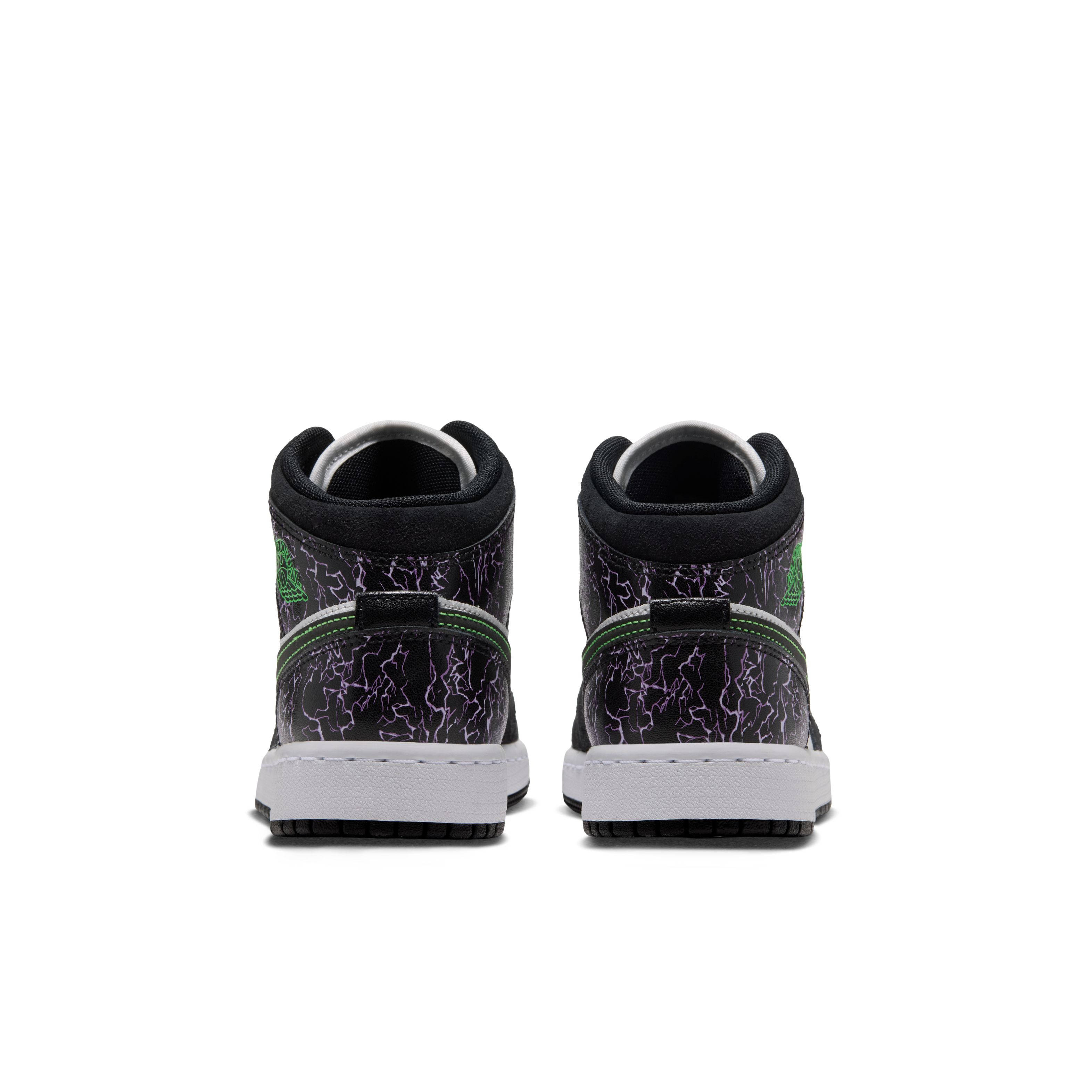 Air Jordan 1 Mid SE Black Scream Green IQ5514 001 back